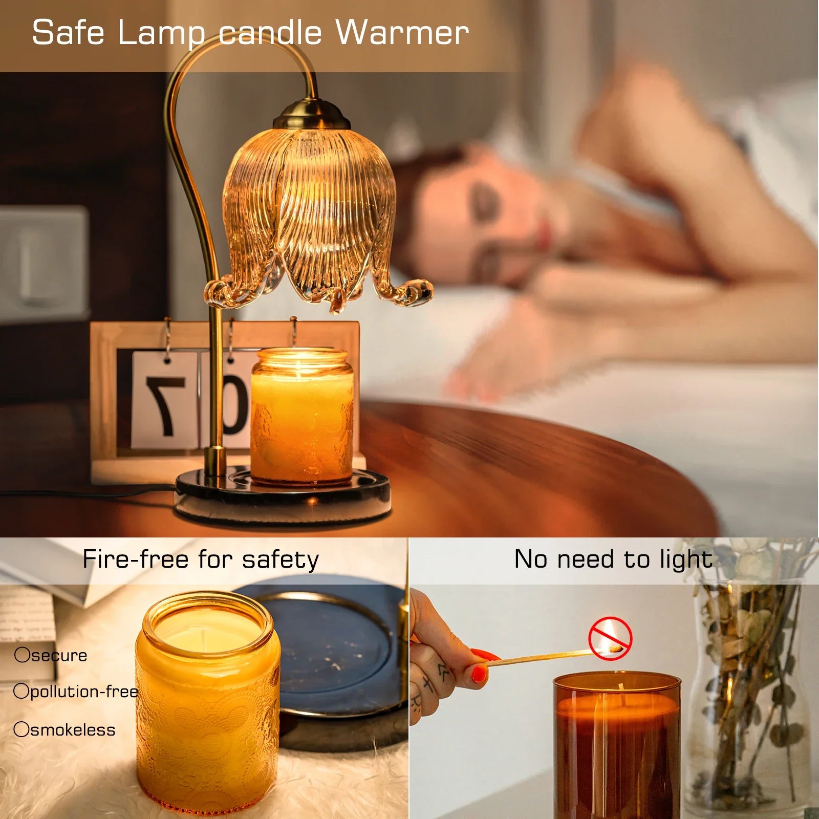 Cozy Glow Candle Lamp