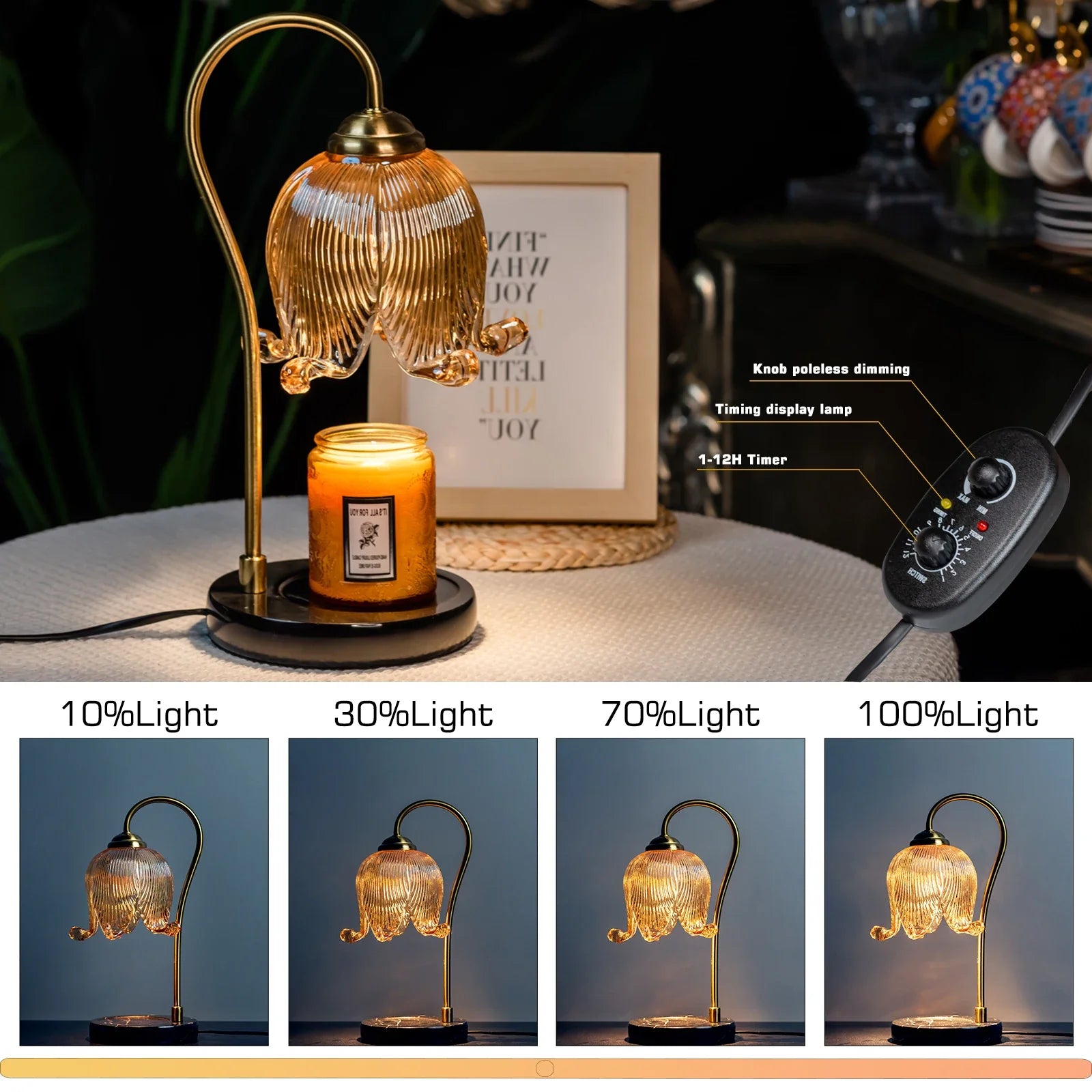 Cozy Glow Candle Lamp